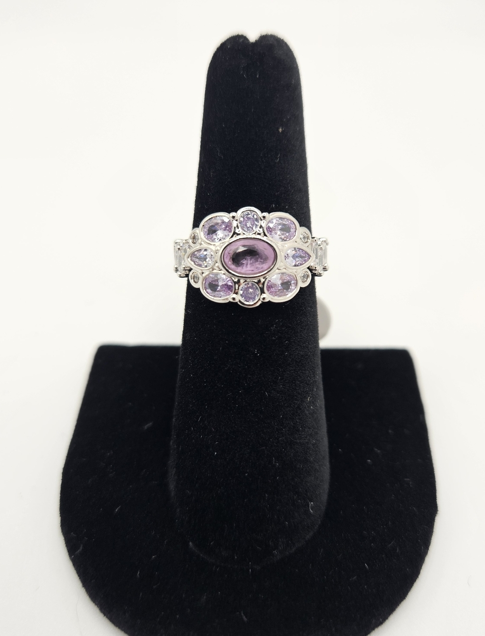 NWT BP OG Ring RG71704 "The Heirloom Ring" Purple Kunzite On Rhodium Size 6